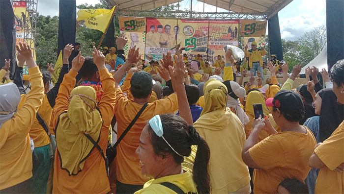 Ribuan Orang Meriahkan HUT Golkar di Kaltim