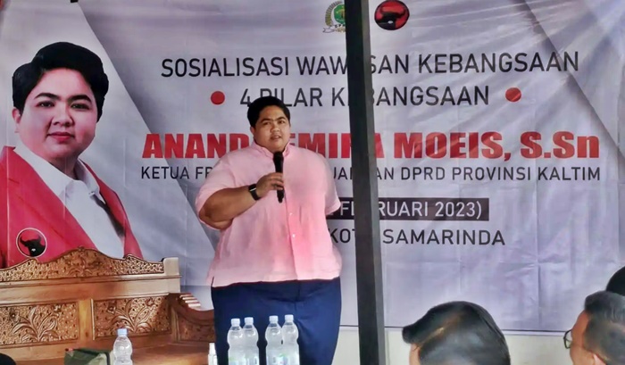 Khawatir Masuk Ideologi Asing Nanda Ajak Warga Lempake Perkuat Wawasan Kebangsaan