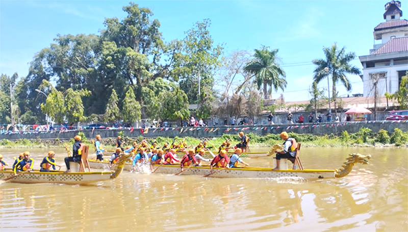 Semarak Lomba Perahu Naga, Garapan Dispora Meriahkan Erau 2023