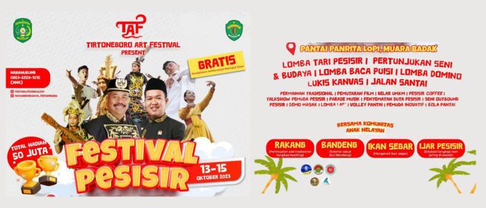 Pemkab Kukar Kembali Hadirkan Festival Pesisir 2023