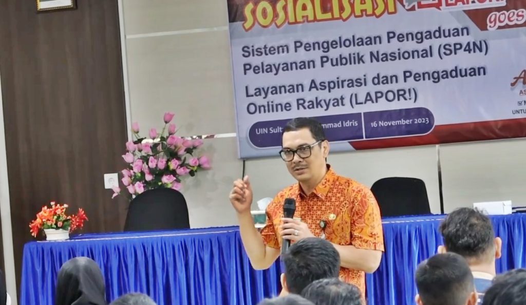 Diskominfo Kaltim Gelar Sosialisasi LAPOR Goes to Campus