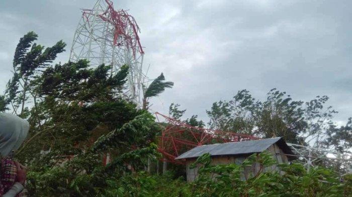 Sudah Sepekan Angin Kencang Melanda Desa Riit, Hingga Robohkan Tower Radio