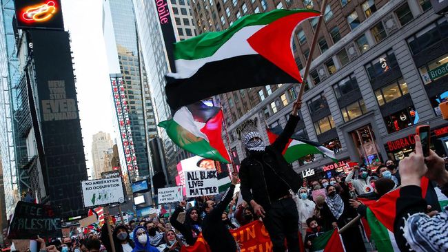 Ratusan Pelajar di Staten Island Pro Palestina, Teriakan Dukungan Palestina Merdeka