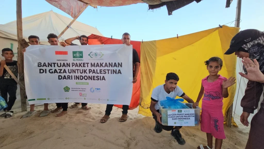 Bantuan Makanan NU Care-LAZISNU Tiba Lagi di Palestina