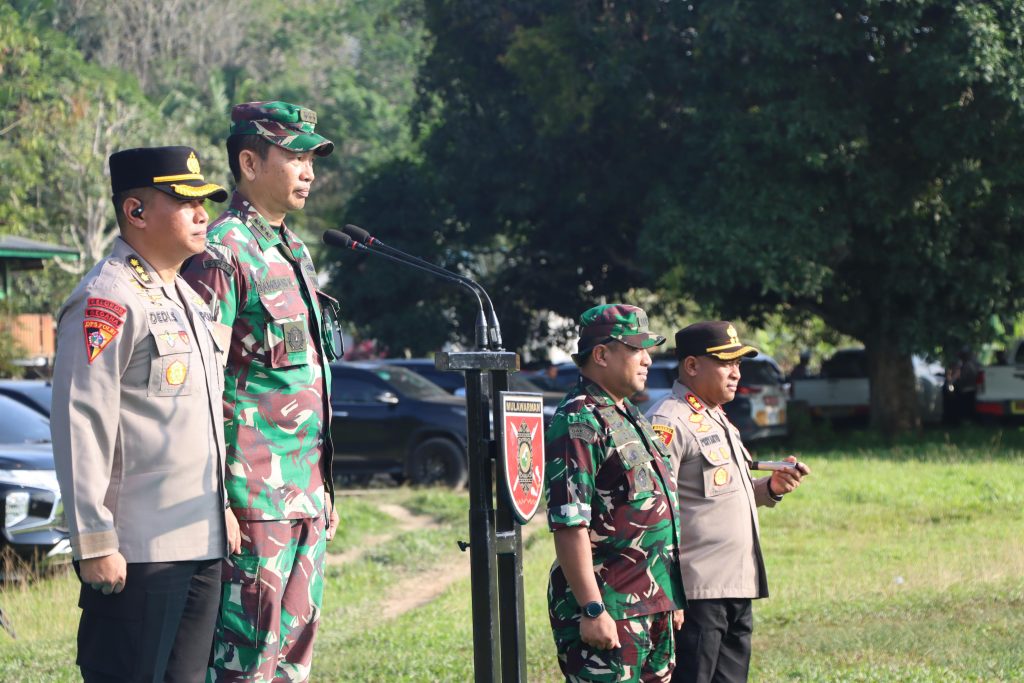 Apel Gelar Pasukan Operasi Pengamanan VVIP Kunjungan RI-1 di Sepaku, Penajam Paser Utara