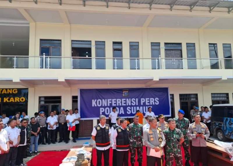 Polda Sumut Berhasil Amankan Dua Pelaku Pembakaran Rumah Seorang Wartawan di Karo