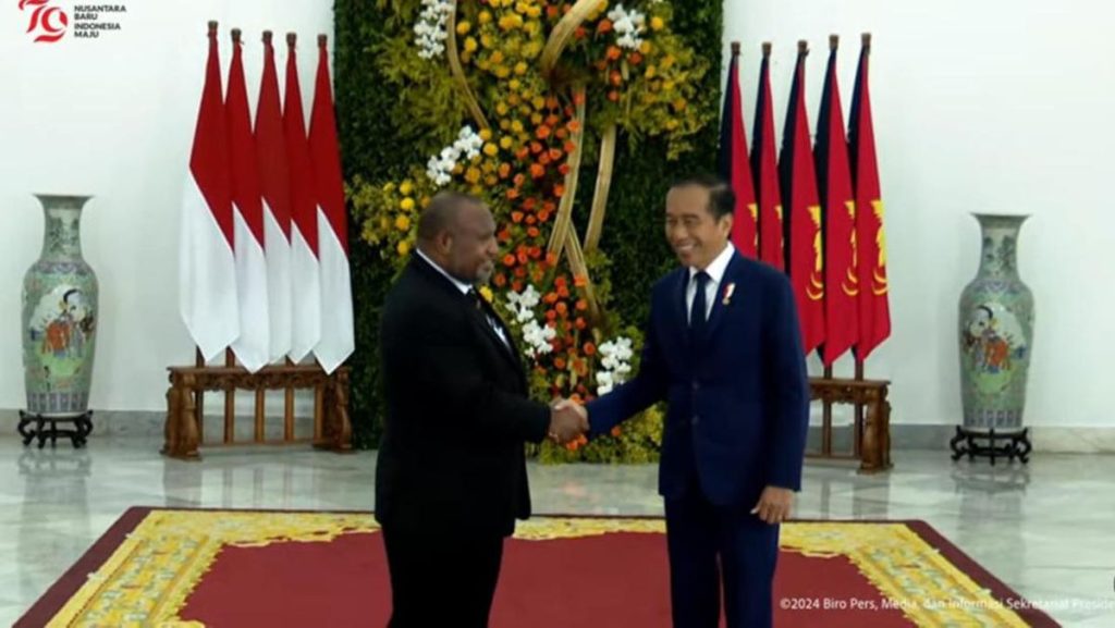 Kunjungan PM Papua Nugini Diterima Presiden Jokowi di Istana Bogor