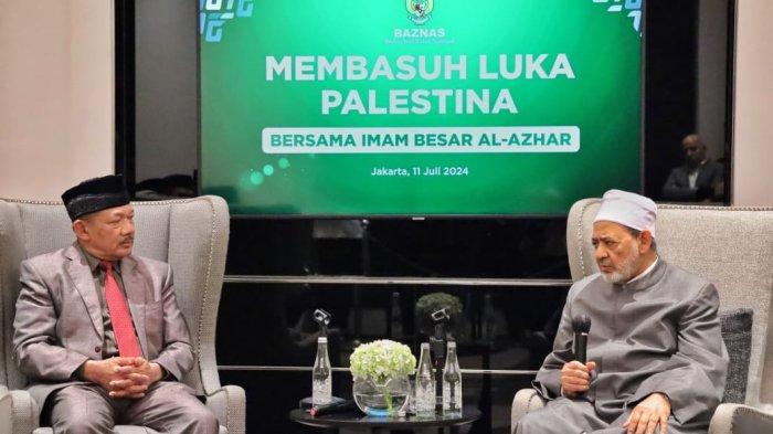 Imam Besar Al Azhar Mesir Puji BAZNAS atas Dukungan kepada Pelajar dan Rakyat Palestina