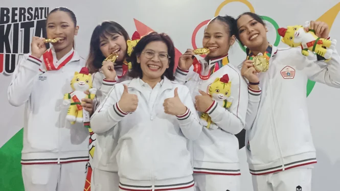 DKI Jakarta Menang Emas di Senam Artistik Beregu Putri PON 2024