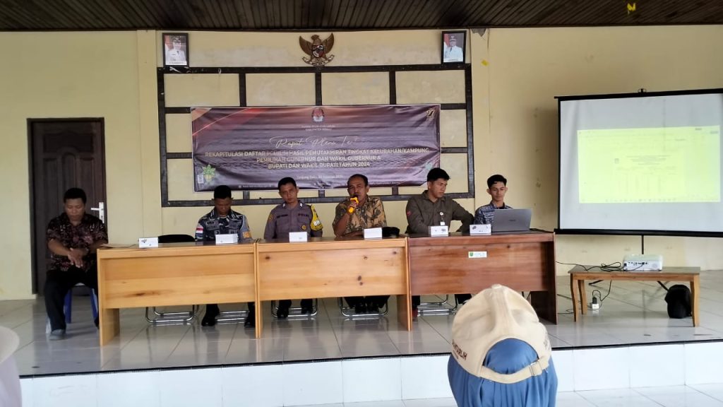 Rapat Pleno Terbuka Rekapitulasi DPHP di Kampung Tanjung Batu