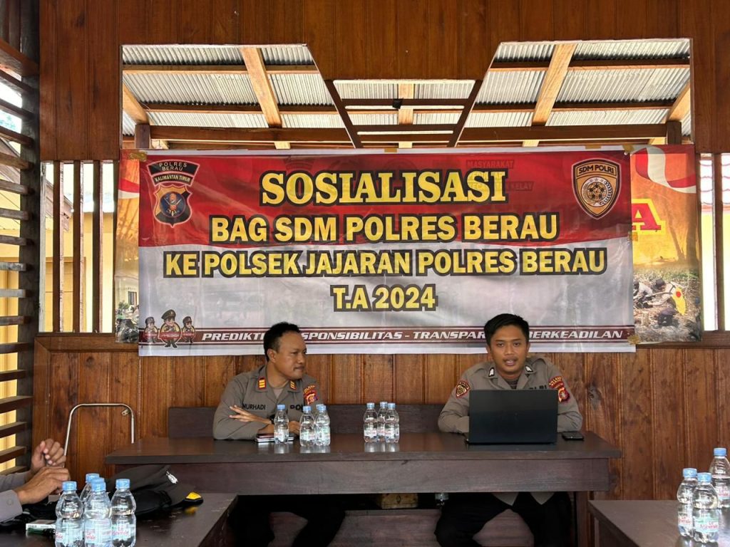 Bag SDM Polres Berau Gelar Sosialisasi di Polsek Kelay