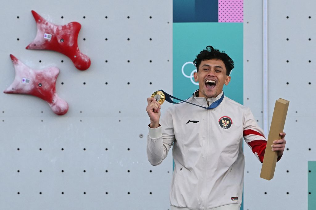 Medali Emas Pertama Indonesia di Olimpiade 2024 Diraih dari Cabang Panjat Tebing
