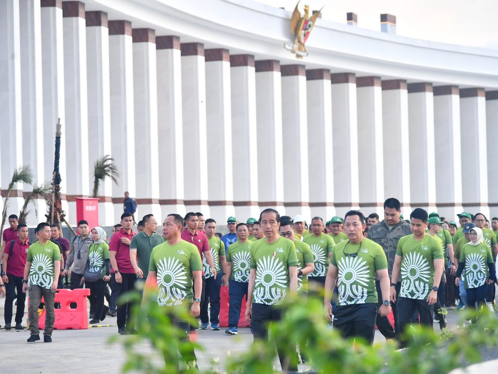 Pengamanan Ketat, Presiden Jokowi Buka Nusantara TNI Fun Run 5K di IKN