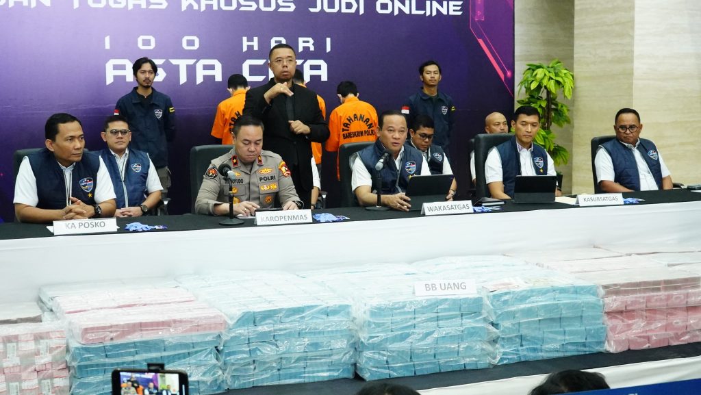 Komitmen Polri pada Asta Cita Presiden Prabowo: Sita Rp78,1 Miliar dari Judi Online Internasional