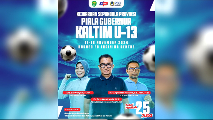 Gali Potensi Atlet Muda Berbakat, Dispora Kaltim Gelar Kejuaraan Sepak Bola U-13