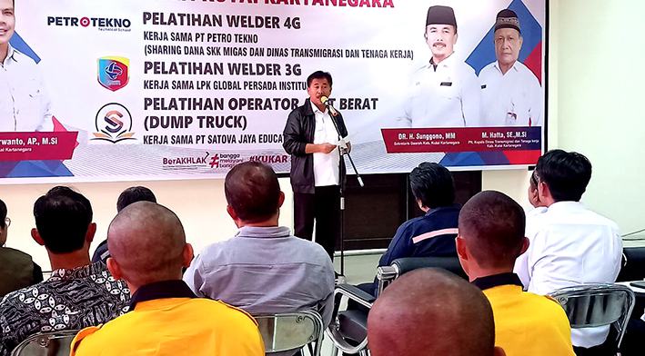 Sekda Kukar Buka Pelatihan Kompetensi Welder dan Alat Berat