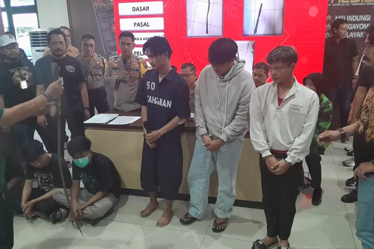 Polisi Amankan Kelompok Gangster Terkait Kasus Pembacokan di Kelud Raya