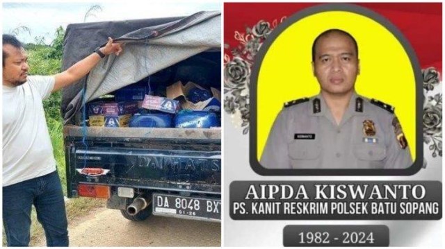 Aipda Kiswanto, Polisi yang Dibunuh Penimbun BBM di Kaltim, Dimakamkan di Lamongan Tinggalkan 4 Anak
