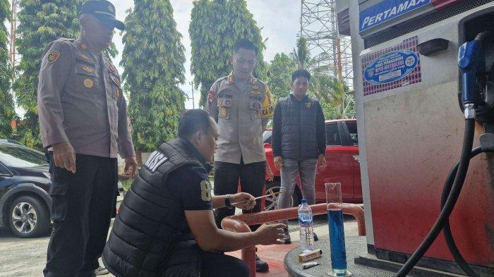 Kendaraan Rusak Setelah Isi BBM, Polres Bontang Lakukan Sidak SPBU