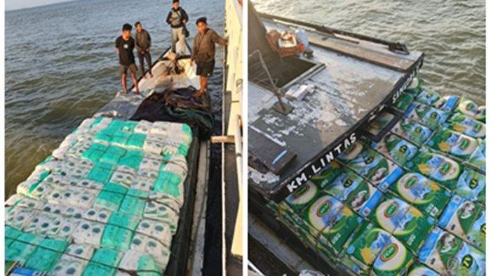 Bakamla Amankan 19 Ton Beras dan Gula Ilegal di Sebatik