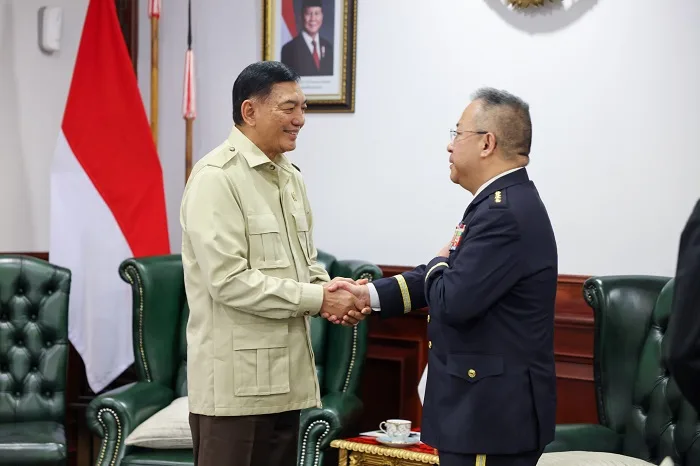 Jenderal Jepang dan Menhan Sjafrie Diskusikan Latihan Pasukan Perdamaian