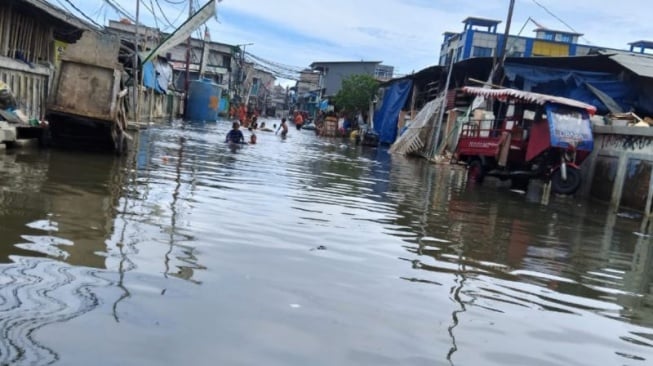 Banjir Rob 55 Cm Rendam Permukiman Pluit