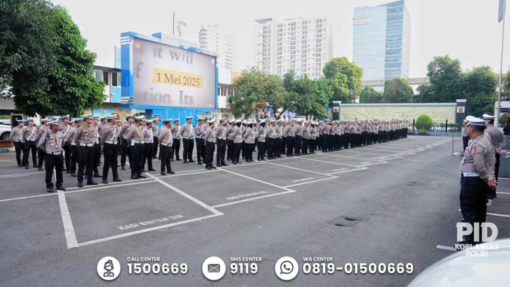 Korlantas Amankan May Day, Prabowo Hadir