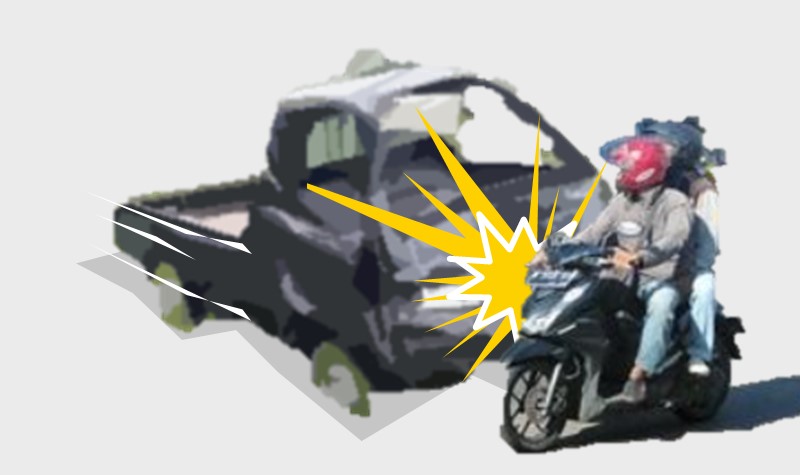 Disundul Pikap, Ibu Tewas di Tempat