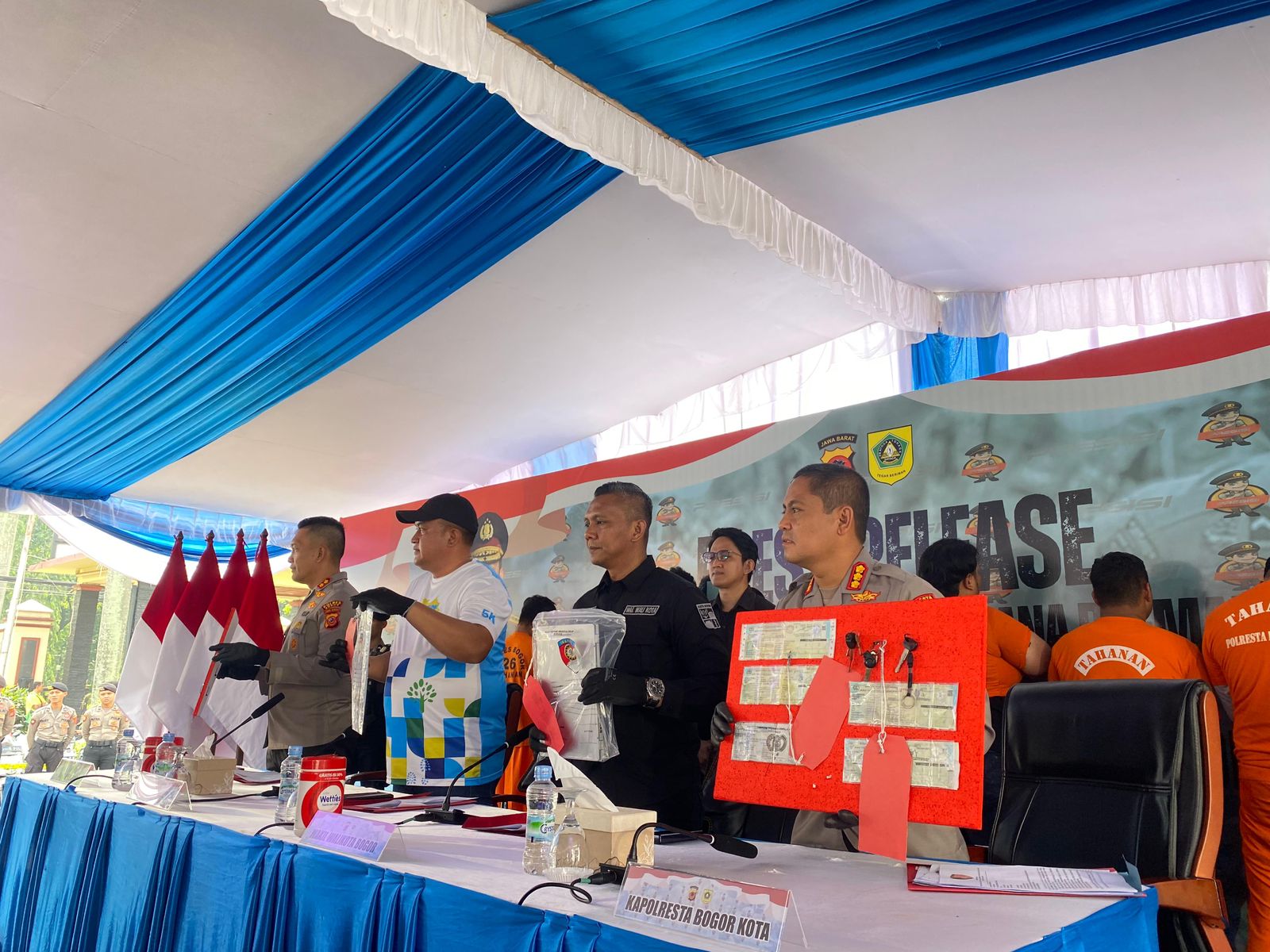 Polres Bogor Tindak Mata Elang Perampas Motor