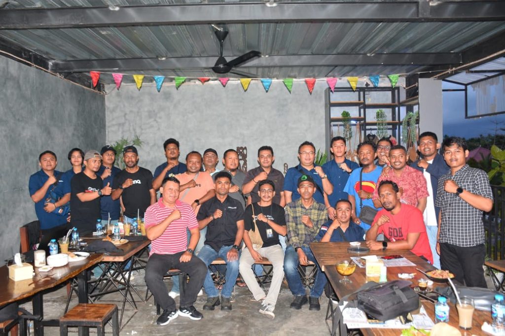 Silaturahmi Satgas Cartenz dengan Wartawan Mimika