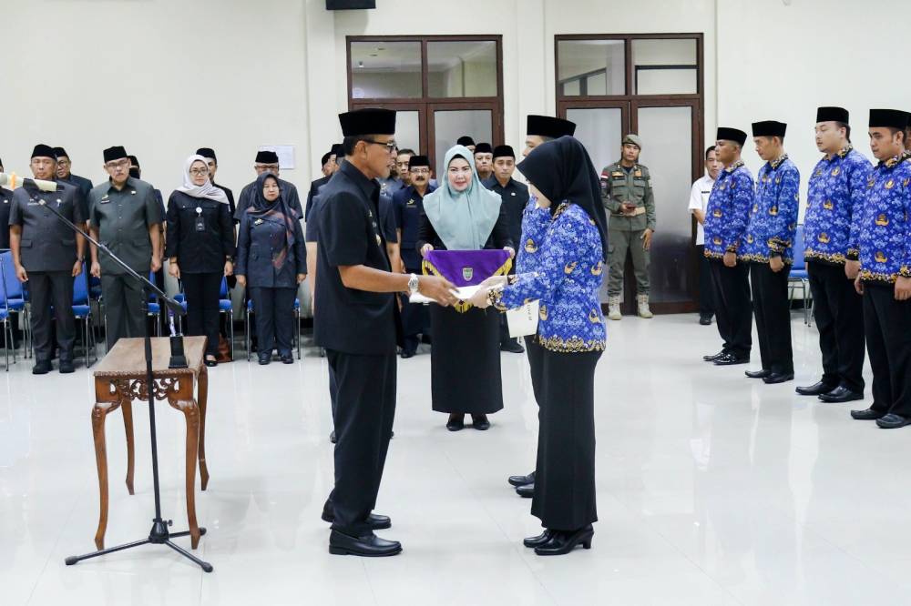 Bupati Ciamis Lantik ASN, Langsung Tantang Olahraga