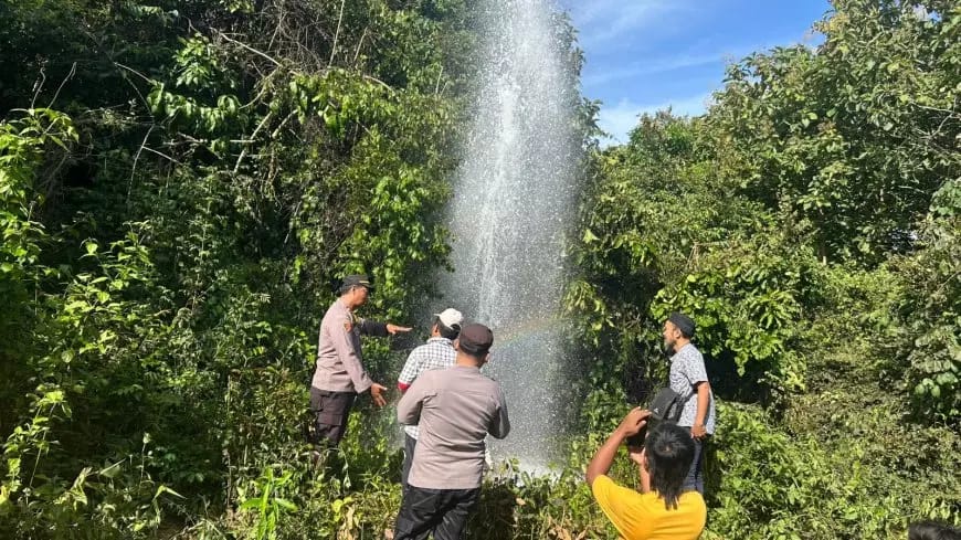 Semburan Sumur Bor Capai 20 Meter