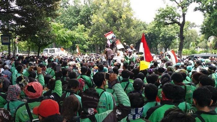 Aksi 205 Digelar, Ribuan Pengemudi Ojol Matikan Aplikasi Massal