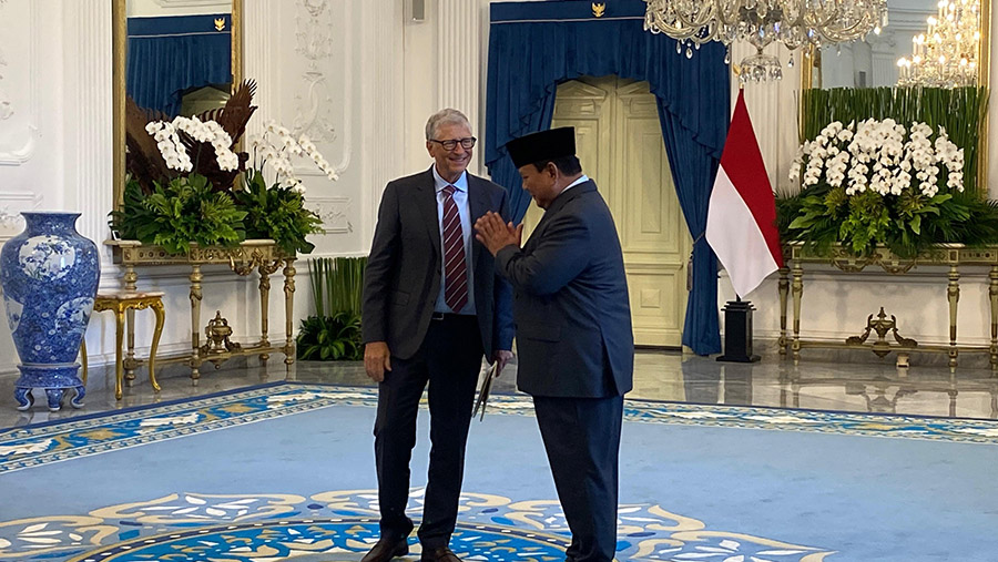 Prabowo Temui Bill Gates di Istana