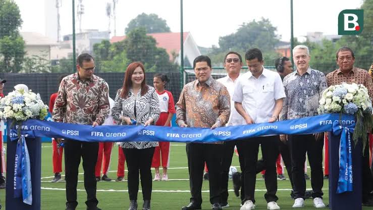 Erick Thohir Bangga Indonesia Jadi Pioner Football for Schools dengan Hadirnya FIFA Arena di Tangerang dan Jakarta