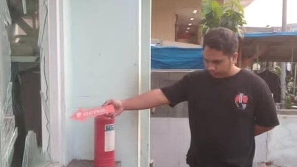 Pelaku Perusakan Pos Masjid Agung Ditangkap