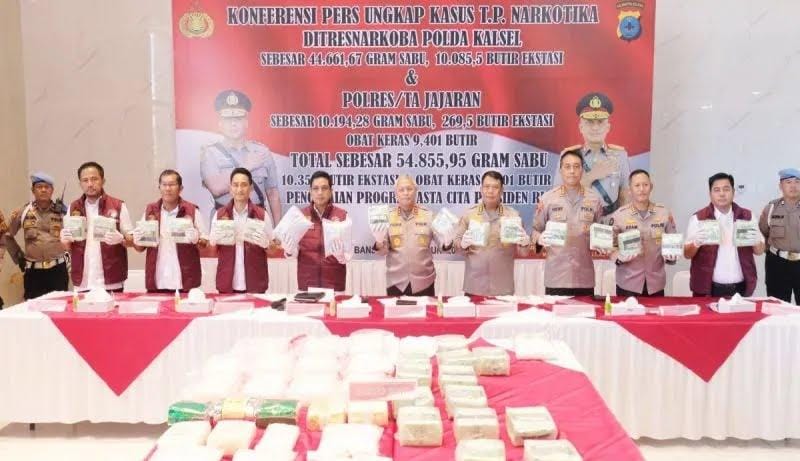 Sabu Malaysia Masuk Kalsel Digagalkan
