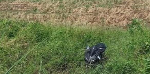 Motor Terjun ke Sawah, Pengemudi Mengantuk