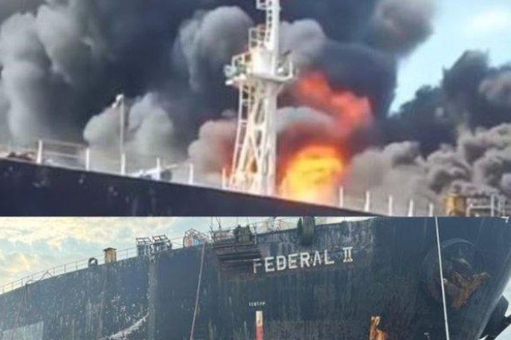 Kebocoran Gas Picu Ledakan di Kapal MV Federal II