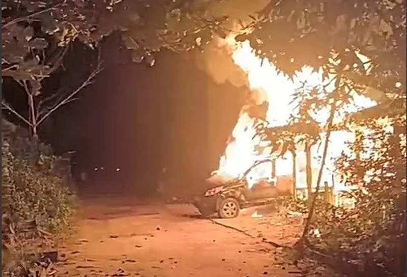 Rumah Ketua RT Ludes Terbakar di Handil Sohor