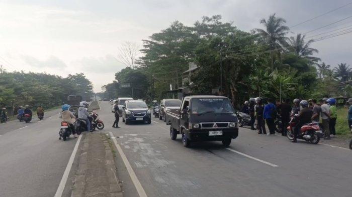 Kecelakaan Lingsel Sukabumi, Pengendara Tak Sadarkan Diri