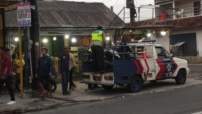 Anggota Polri Tewas dalam Kecelakaan Beruntun di Bantul