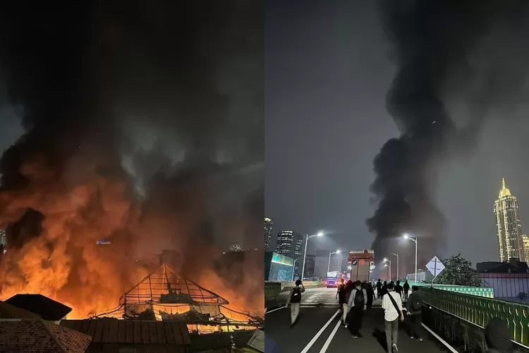 Pasar Taman Puring Terbakar, Aktivitas Perdagangan Terganggu
