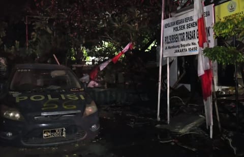 Pasar Gaplok Terbakar, Dua Kios dan Pos Polisi Hangus