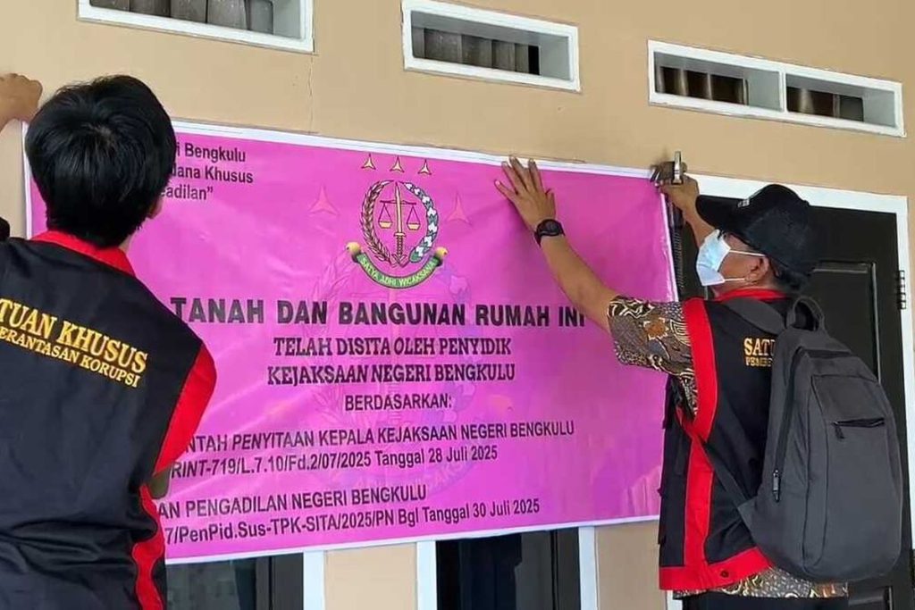 Kejari Sita Aset Koruptor Dana Bank Bengkulu