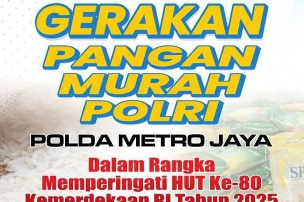 Gerakan Pangan Murah Polri, Beras Rp55 Ribu per 5 Kg