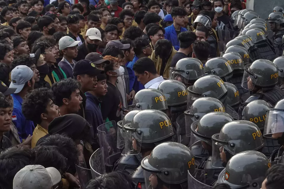 452 Polisi Amankan Demo di DPR Hari Ini