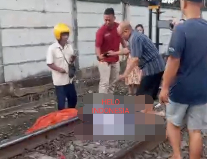 Pemotor Tewas Tertabrak KA Babaranjang di Bandar Lampung