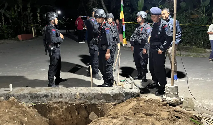 Mortir Diduga Peninggalan Perang Ditemukan di Sleman