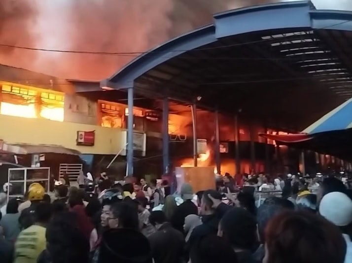 Pasar Payakumbuh Barat Hangus Terbakar, Kerugian Capai Miliaran
